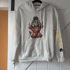 Carhartt White Graphic Hoodie for Women